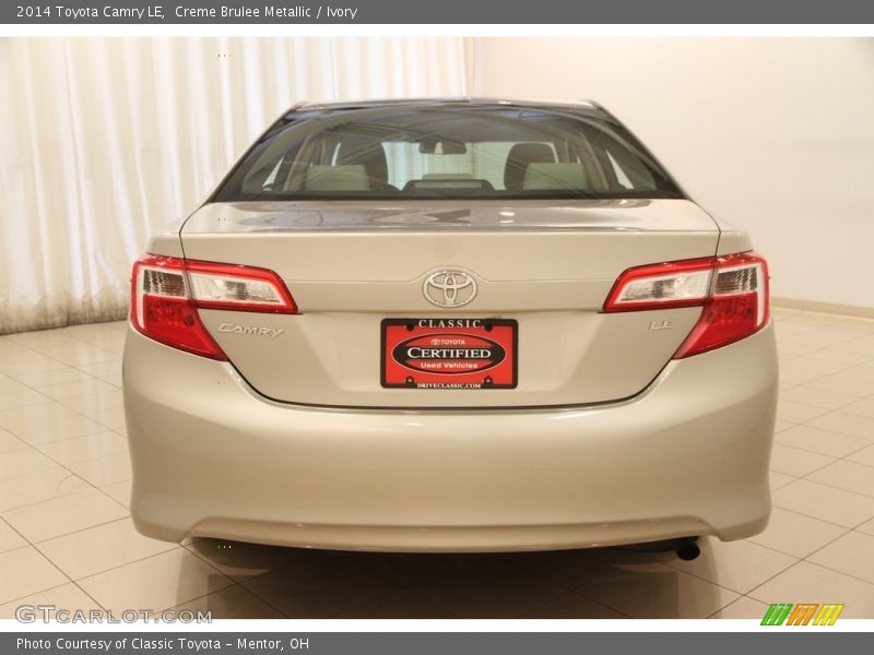 Creme Brulee Metallic / Ivory 2014 Toyota Camry LE