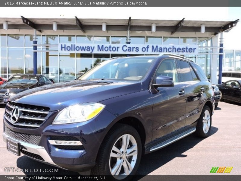 Lunar Blue Metallic / Almond Beige/Mocha 2015 Mercedes-Benz ML 350 4Matic