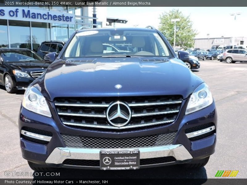 Lunar Blue Metallic / Almond Beige/Mocha 2015 Mercedes-Benz ML 350 4Matic