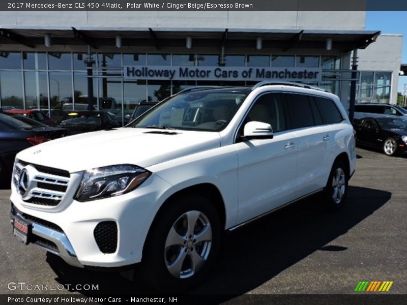 Polar White / Ginger Beige/Espresso Brown 2017 Mercedes-Benz GLS 450 4Matic
