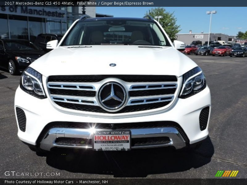 Polar White / Ginger Beige/Espresso Brown 2017 Mercedes-Benz GLS 450 4Matic