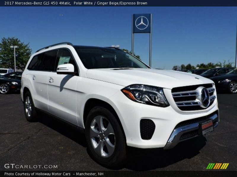 Polar White / Ginger Beige/Espresso Brown 2017 Mercedes-Benz GLS 450 4Matic