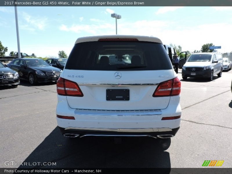 Polar White / Ginger Beige/Espresso Brown 2017 Mercedes-Benz GLS 450 4Matic