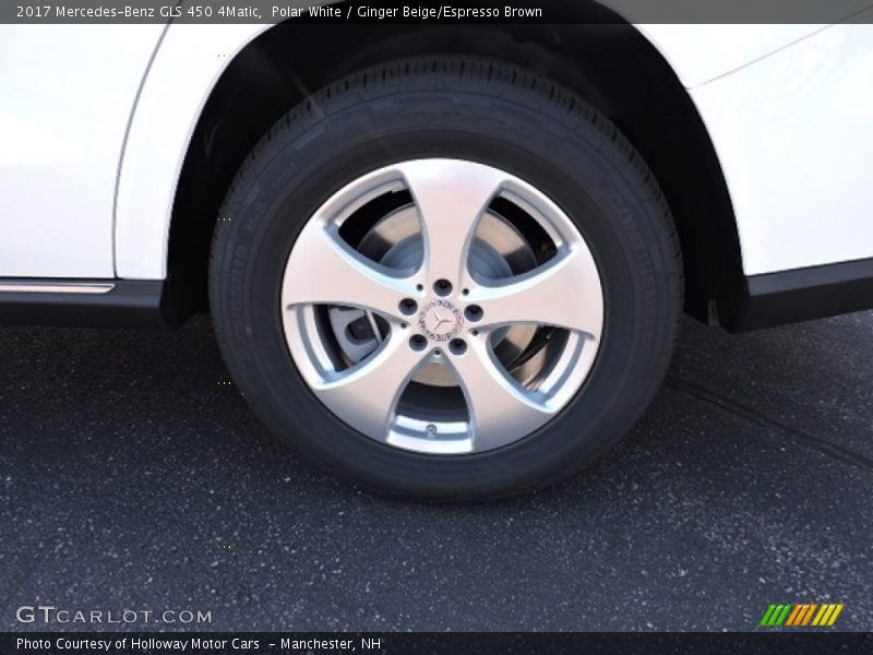Polar White / Ginger Beige/Espresso Brown 2017 Mercedes-Benz GLS 450 4Matic