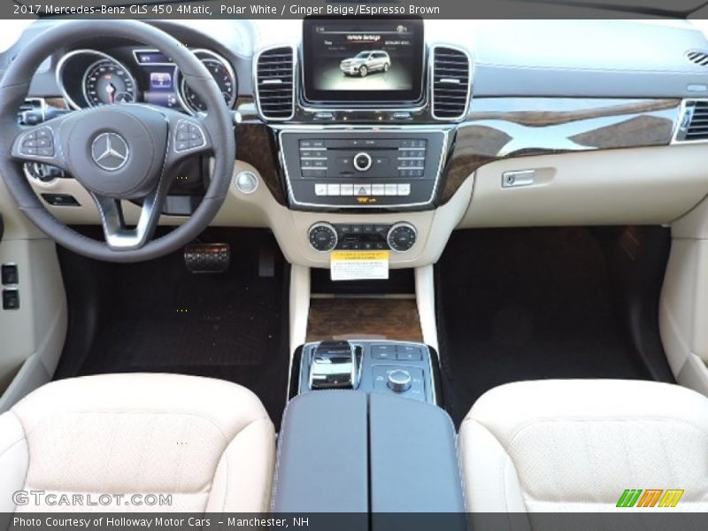 Polar White / Ginger Beige/Espresso Brown 2017 Mercedes-Benz GLS 450 4Matic