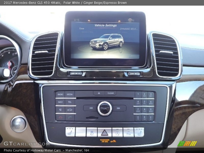 Polar White / Ginger Beige/Espresso Brown 2017 Mercedes-Benz GLS 450 4Matic
