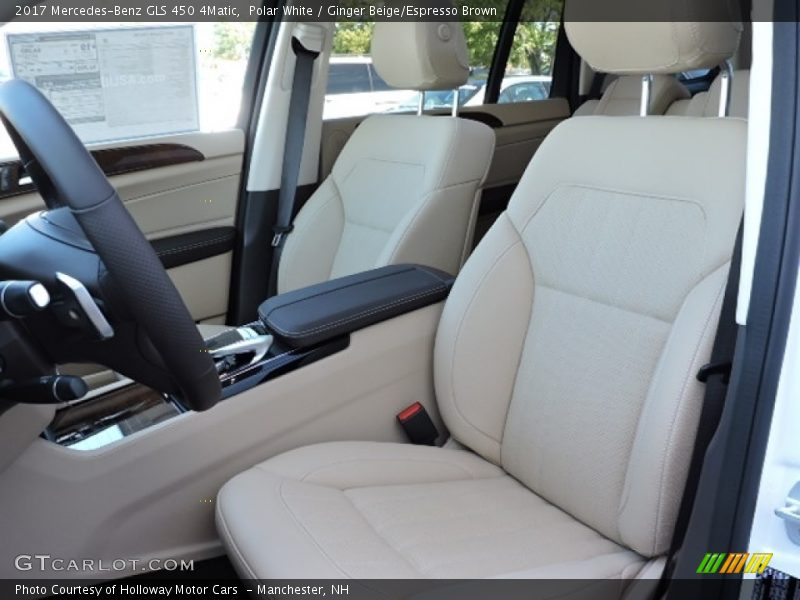 Polar White / Ginger Beige/Espresso Brown 2017 Mercedes-Benz GLS 450 4Matic