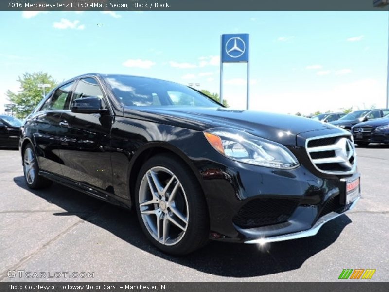 Black / Black 2016 Mercedes-Benz E 350 4Matic Sedan