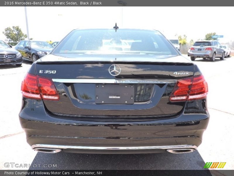 Black / Black 2016 Mercedes-Benz E 350 4Matic Sedan
