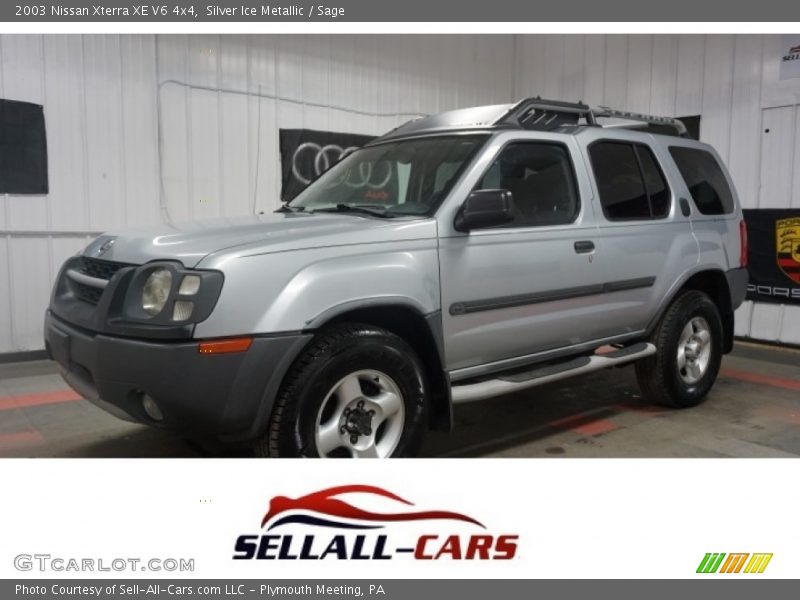 Silver Ice Metallic / Sage 2003 Nissan Xterra XE V6 4x4