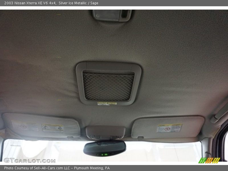 Silver Ice Metallic / Sage 2003 Nissan Xterra XE V6 4x4