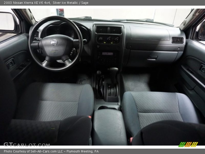 Silver Ice Metallic / Sage 2003 Nissan Xterra XE V6 4x4