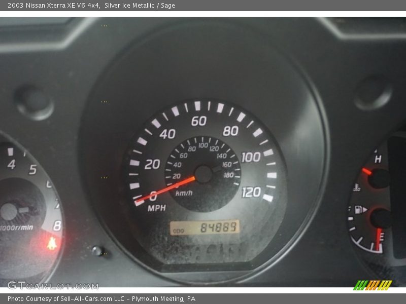 Silver Ice Metallic / Sage 2003 Nissan Xterra XE V6 4x4