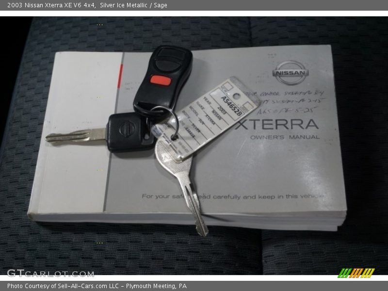 Silver Ice Metallic / Sage 2003 Nissan Xterra XE V6 4x4