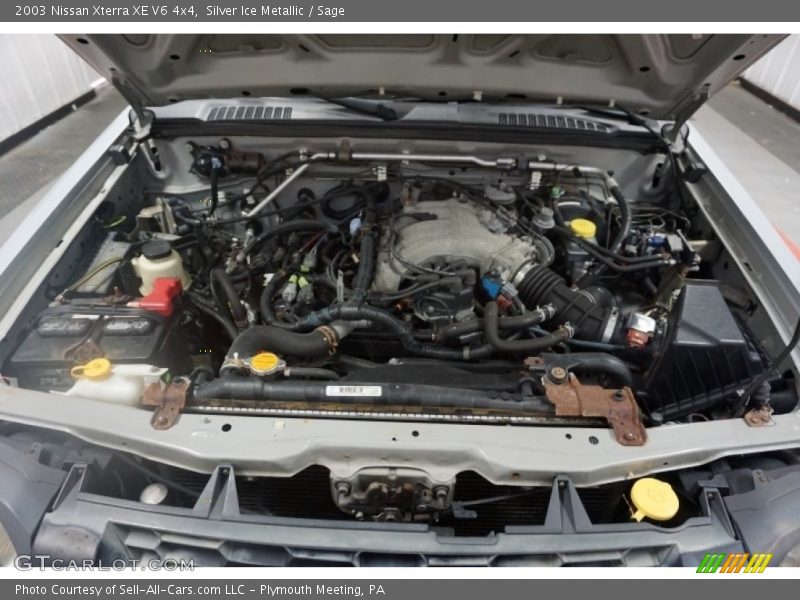 Silver Ice Metallic / Sage 2003 Nissan Xterra XE V6 4x4