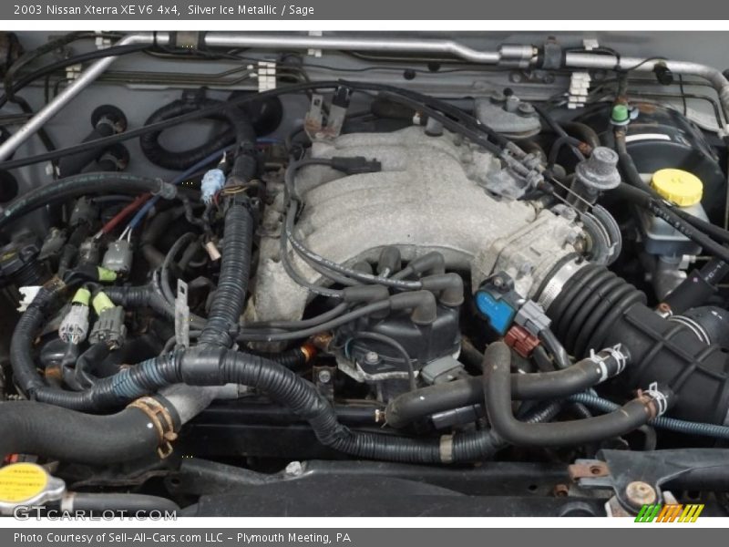 Silver Ice Metallic / Sage 2003 Nissan Xterra XE V6 4x4