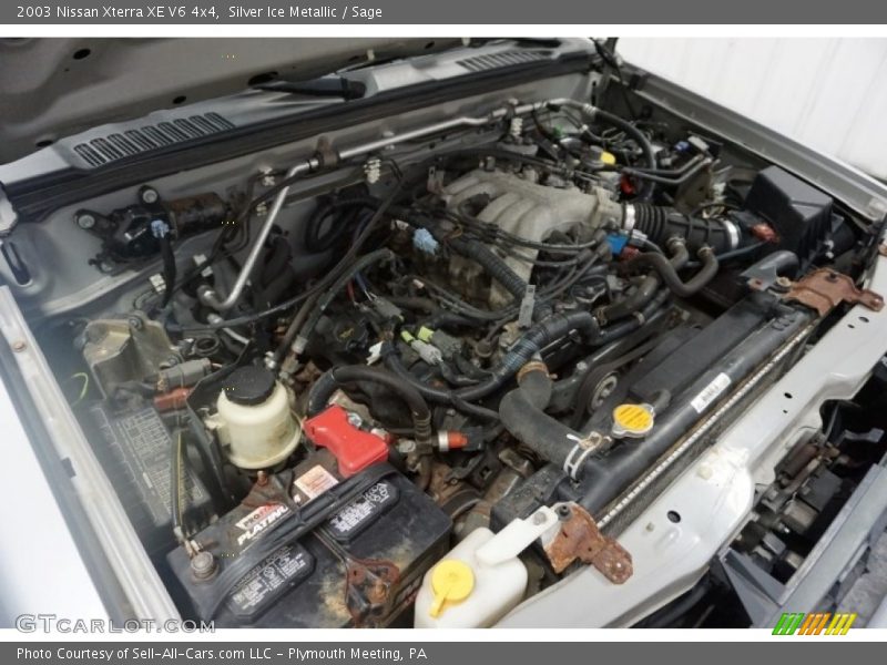 Silver Ice Metallic / Sage 2003 Nissan Xterra XE V6 4x4