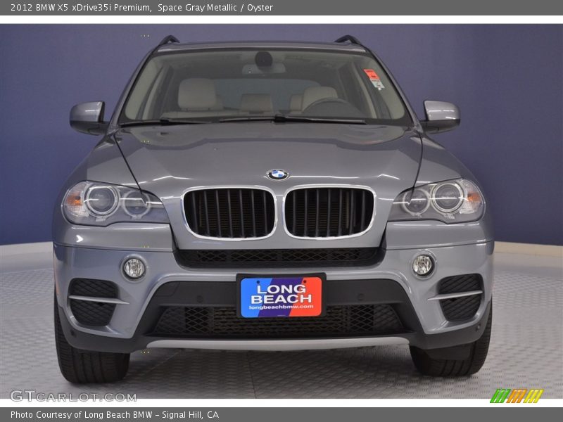 Space Gray Metallic / Oyster 2012 BMW X5 xDrive35i Premium
