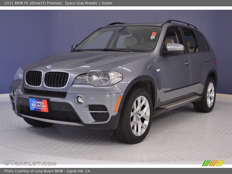Space Gray Metallic / Oyster 2012 BMW X5 xDrive35i Premium