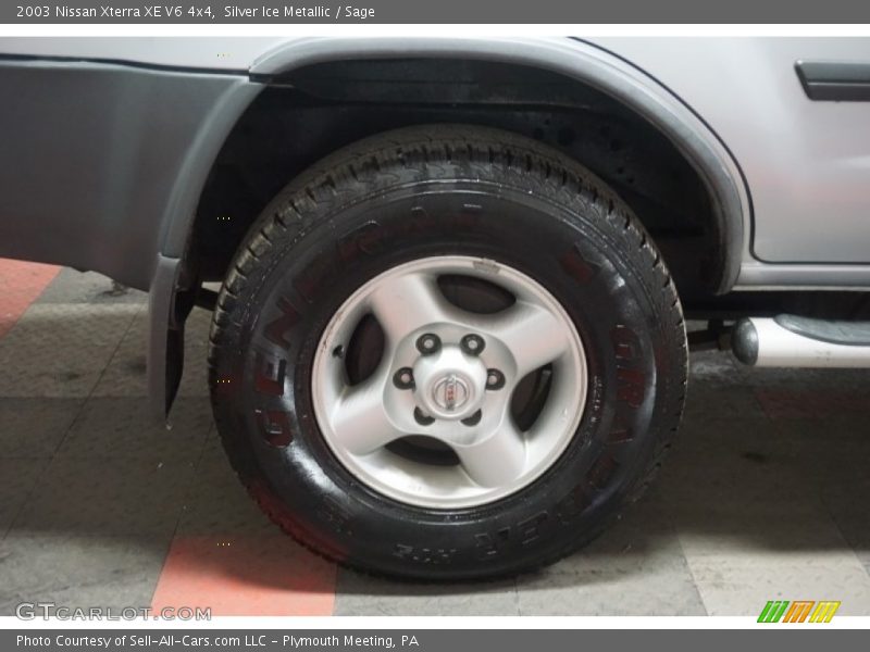Silver Ice Metallic / Sage 2003 Nissan Xterra XE V6 4x4