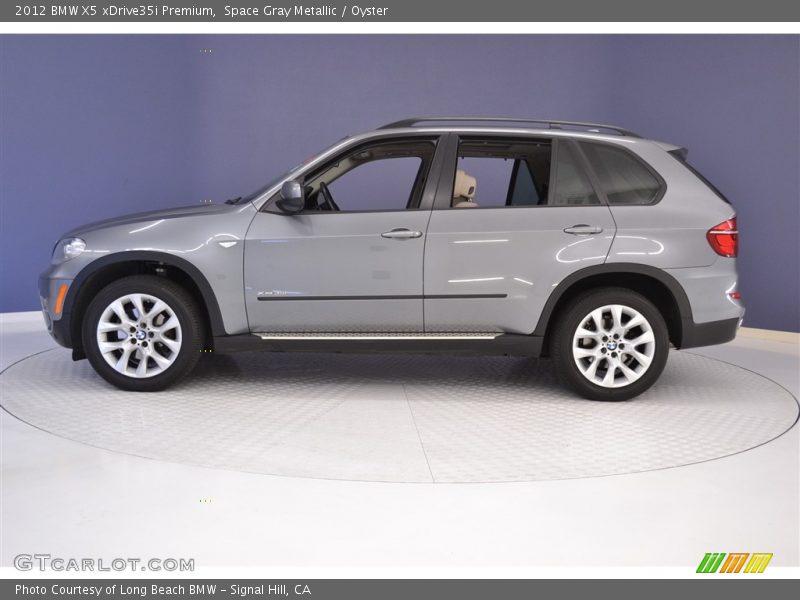 Space Gray Metallic / Oyster 2012 BMW X5 xDrive35i Premium