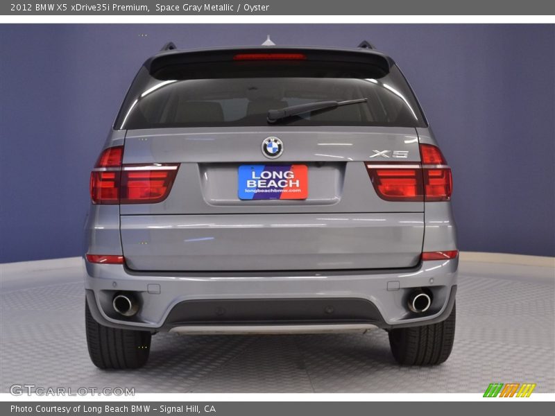 Space Gray Metallic / Oyster 2012 BMW X5 xDrive35i Premium
