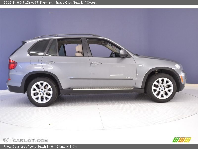Space Gray Metallic / Oyster 2012 BMW X5 xDrive35i Premium