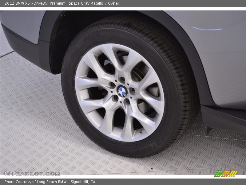 Space Gray Metallic / Oyster 2012 BMW X5 xDrive35i Premium