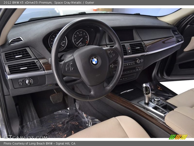 Space Gray Metallic / Oyster 2012 BMW X5 xDrive35i Premium