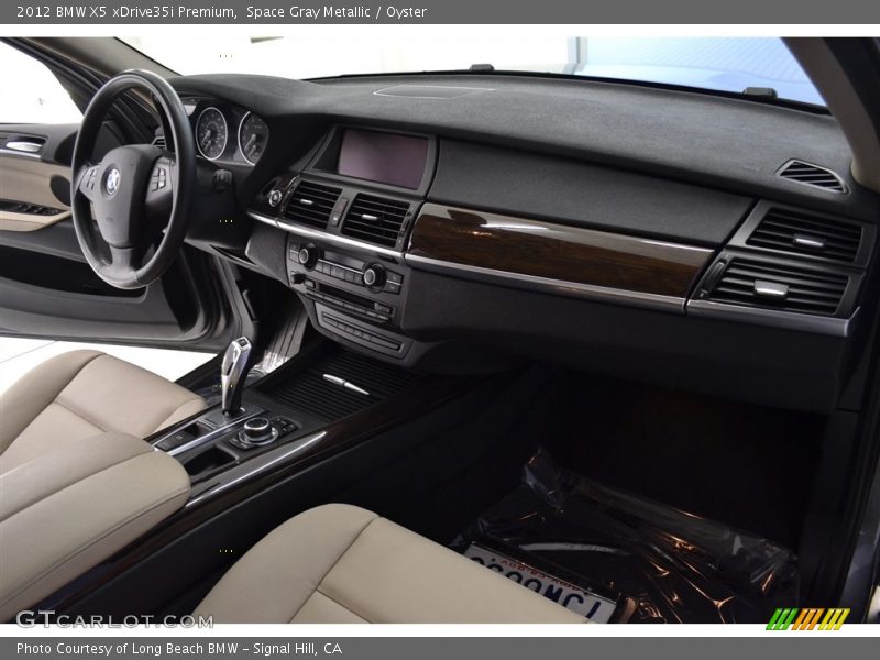 Space Gray Metallic / Oyster 2012 BMW X5 xDrive35i Premium