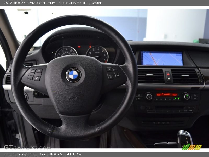 Space Gray Metallic / Oyster 2012 BMW X5 xDrive35i Premium