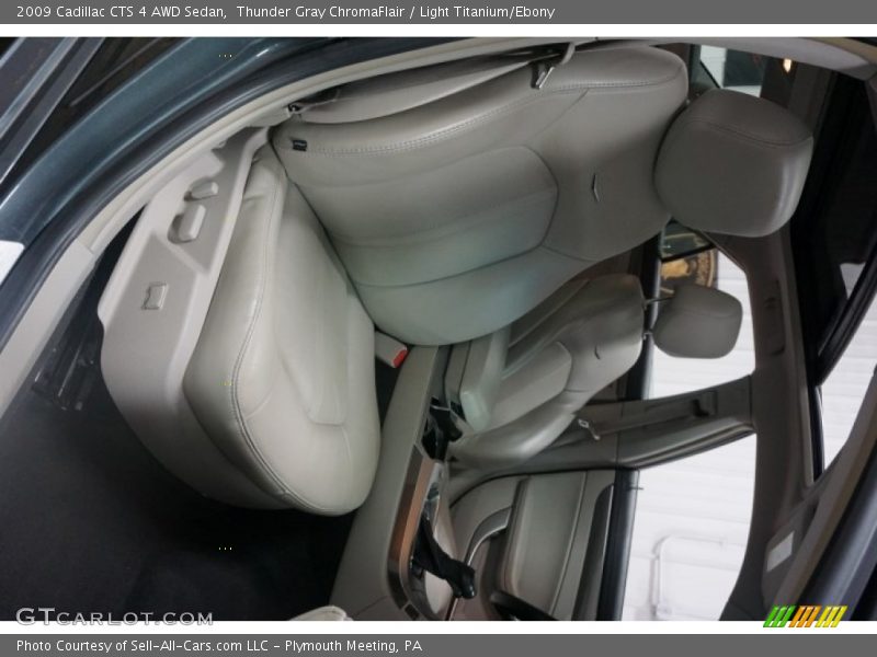 Thunder Gray ChromaFlair / Light Titanium/Ebony 2009 Cadillac CTS 4 AWD Sedan