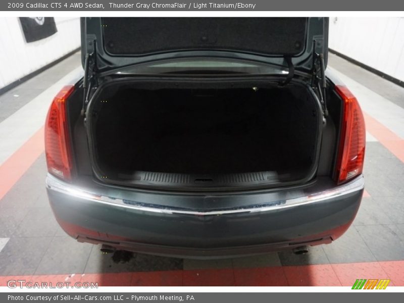 Thunder Gray ChromaFlair / Light Titanium/Ebony 2009 Cadillac CTS 4 AWD Sedan