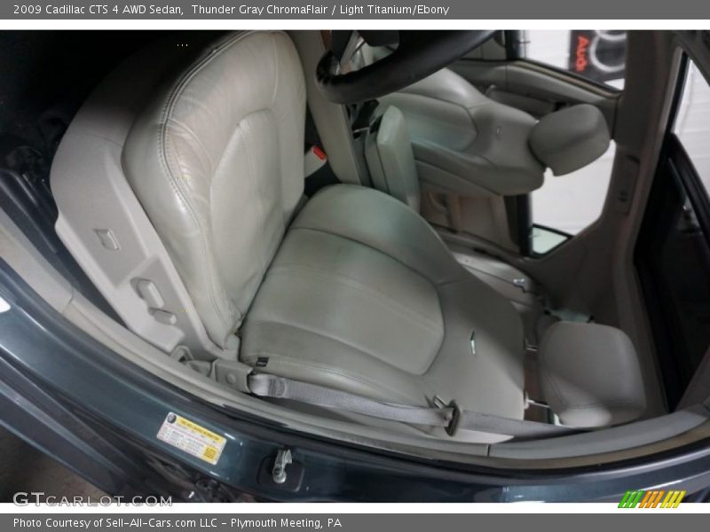 Thunder Gray ChromaFlair / Light Titanium/Ebony 2009 Cadillac CTS 4 AWD Sedan
