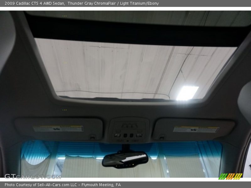 Thunder Gray ChromaFlair / Light Titanium/Ebony 2009 Cadillac CTS 4 AWD Sedan