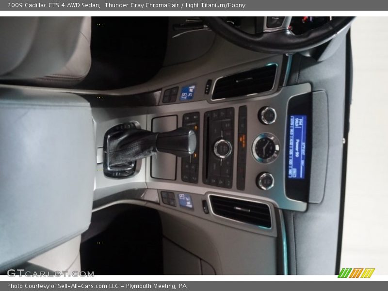 Thunder Gray ChromaFlair / Light Titanium/Ebony 2009 Cadillac CTS 4 AWD Sedan