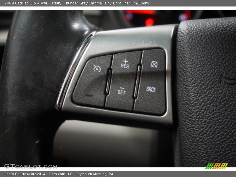 Thunder Gray ChromaFlair / Light Titanium/Ebony 2009 Cadillac CTS 4 AWD Sedan