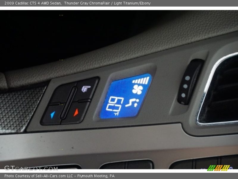 Thunder Gray ChromaFlair / Light Titanium/Ebony 2009 Cadillac CTS 4 AWD Sedan