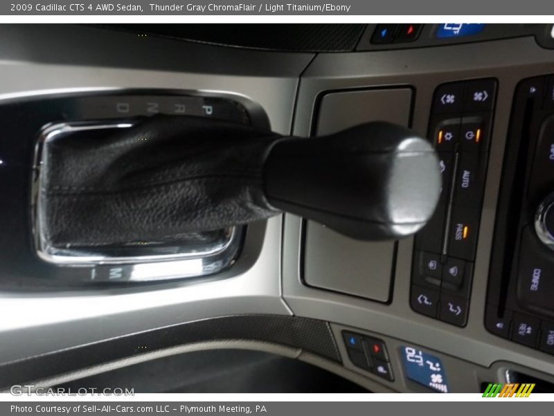 Thunder Gray ChromaFlair / Light Titanium/Ebony 2009 Cadillac CTS 4 AWD Sedan