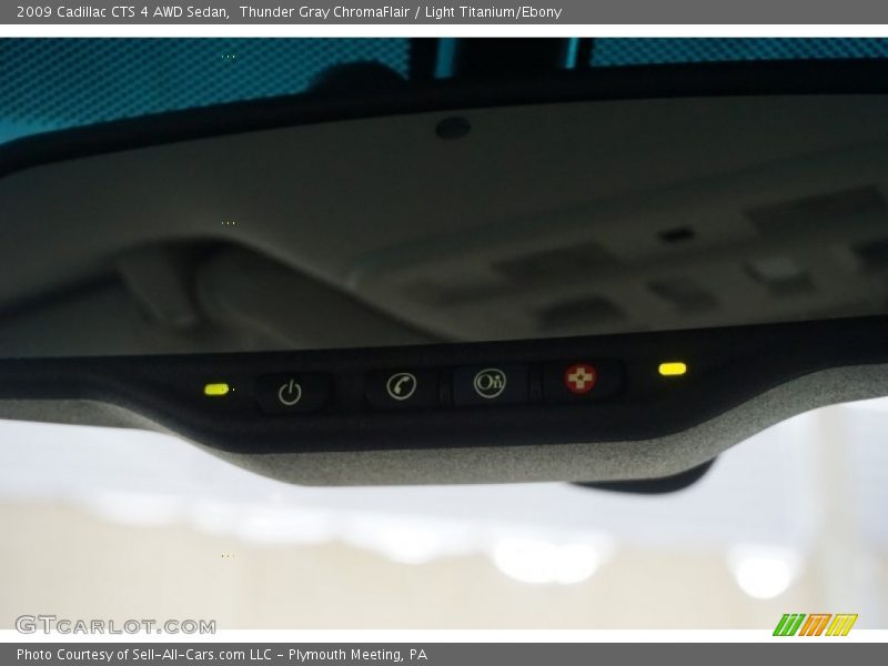 Thunder Gray ChromaFlair / Light Titanium/Ebony 2009 Cadillac CTS 4 AWD Sedan