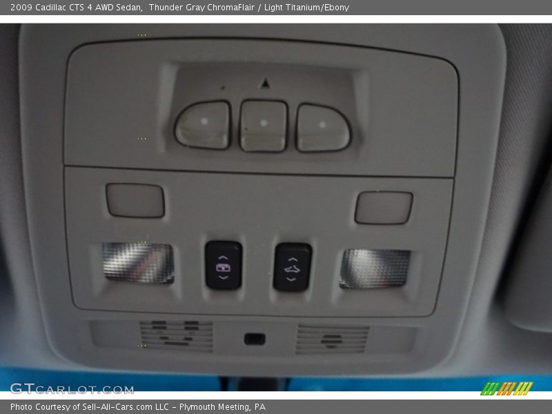 Thunder Gray ChromaFlair / Light Titanium/Ebony 2009 Cadillac CTS 4 AWD Sedan