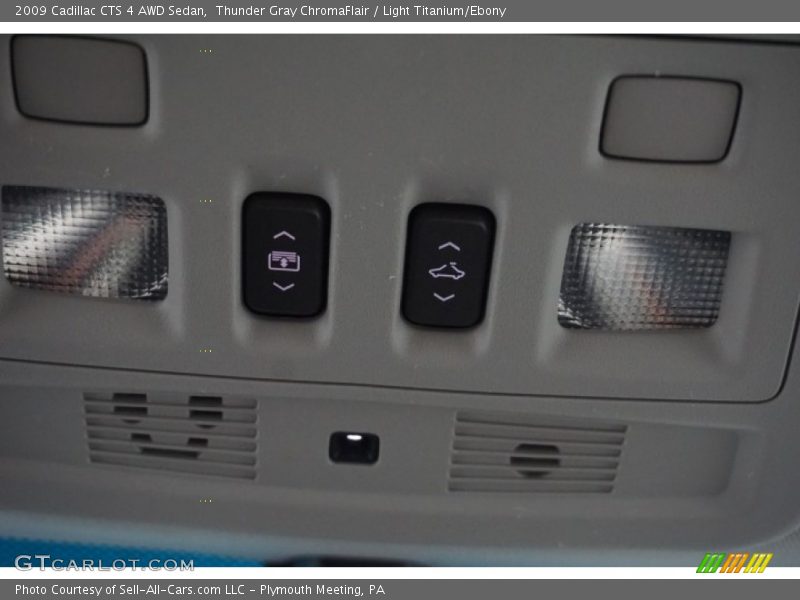 Thunder Gray ChromaFlair / Light Titanium/Ebony 2009 Cadillac CTS 4 AWD Sedan