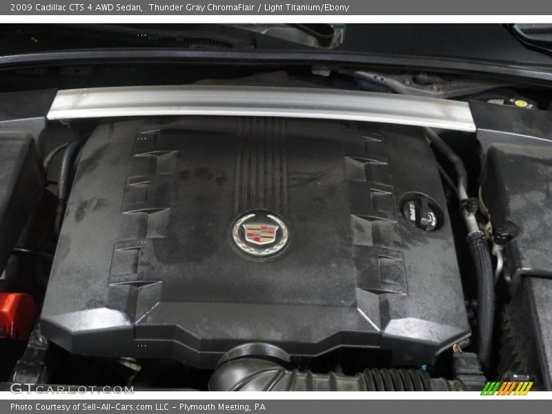 Thunder Gray ChromaFlair / Light Titanium/Ebony 2009 Cadillac CTS 4 AWD Sedan