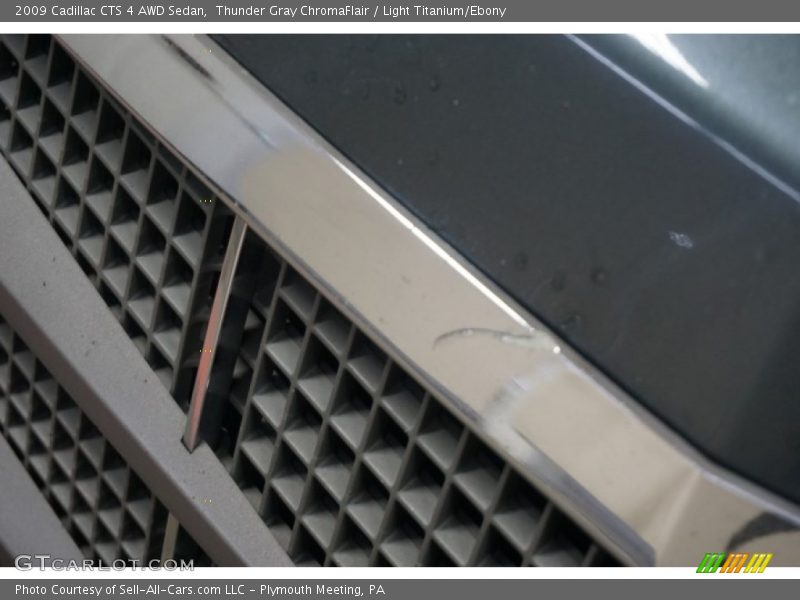 Thunder Gray ChromaFlair / Light Titanium/Ebony 2009 Cadillac CTS 4 AWD Sedan