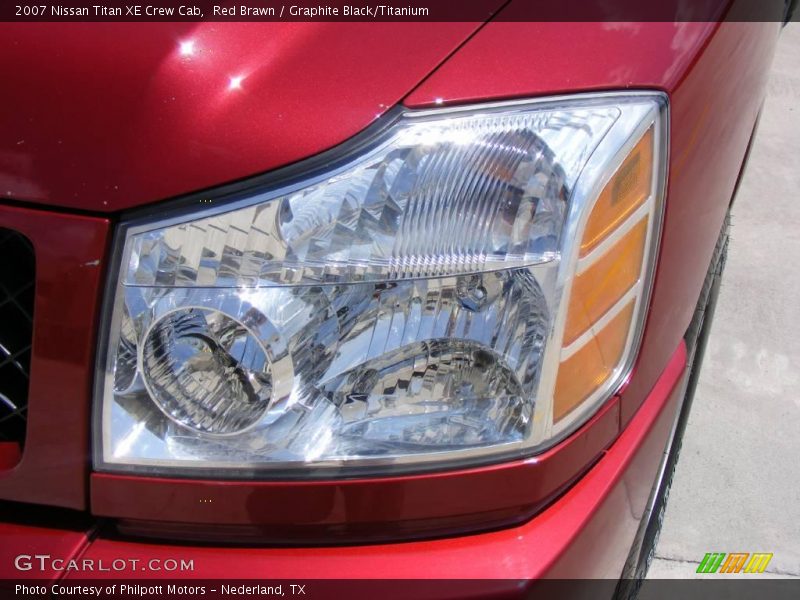 Red Brawn / Graphite Black/Titanium 2007 Nissan Titan XE Crew Cab