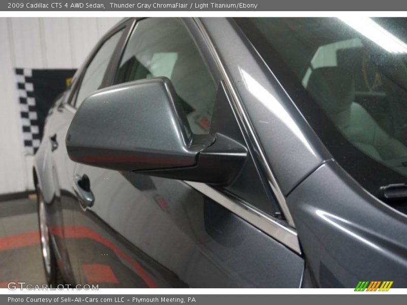 Thunder Gray ChromaFlair / Light Titanium/Ebony 2009 Cadillac CTS 4 AWD Sedan