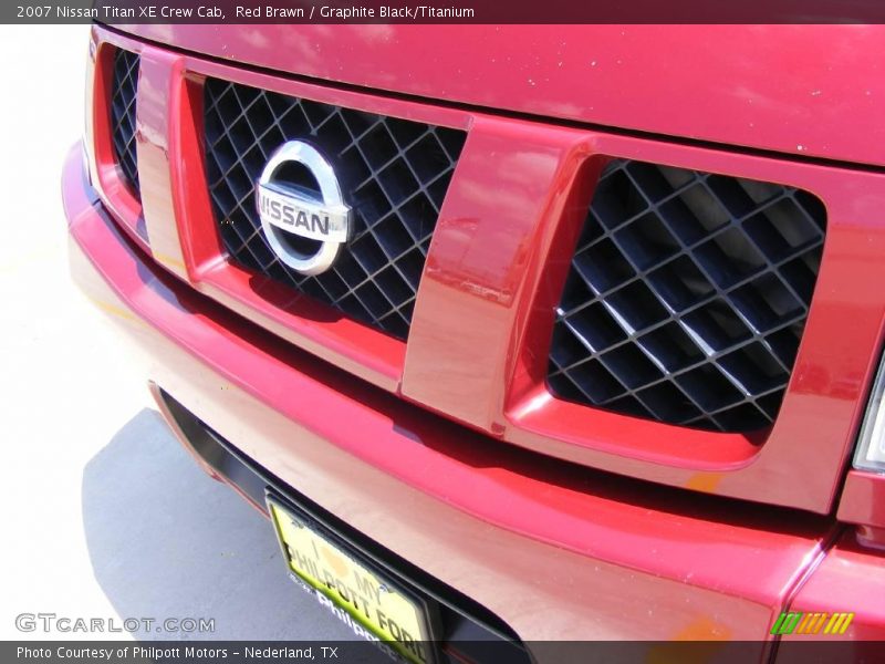 Red Brawn / Graphite Black/Titanium 2007 Nissan Titan XE Crew Cab