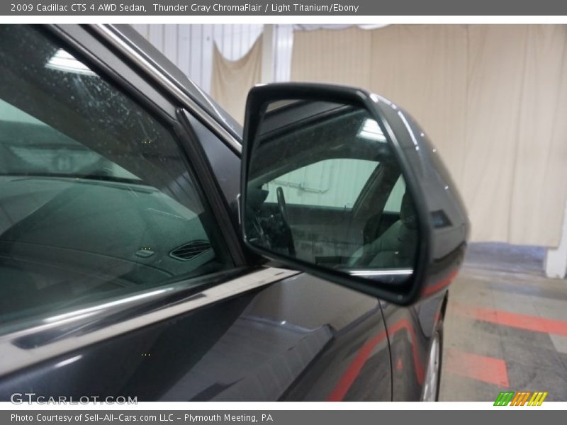 Thunder Gray ChromaFlair / Light Titanium/Ebony 2009 Cadillac CTS 4 AWD Sedan