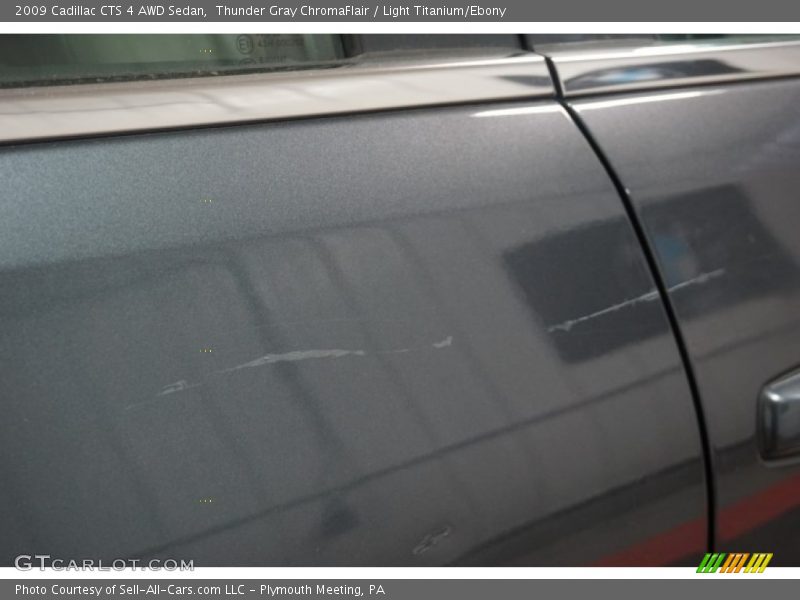 Thunder Gray ChromaFlair / Light Titanium/Ebony 2009 Cadillac CTS 4 AWD Sedan