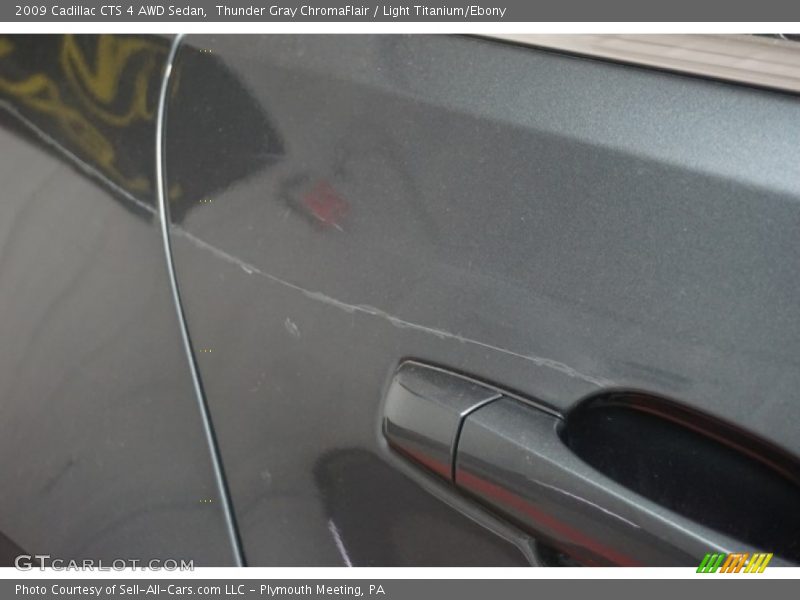 Thunder Gray ChromaFlair / Light Titanium/Ebony 2009 Cadillac CTS 4 AWD Sedan